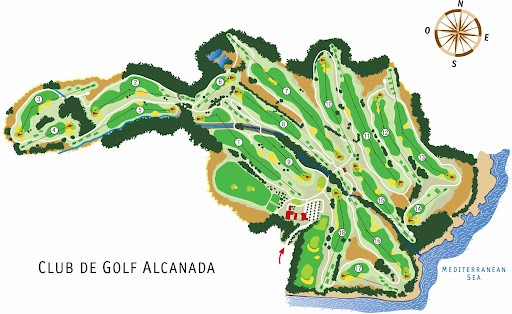 Plán hřiště | Golfové zájezdy, golfová dovolená, luxusní golf