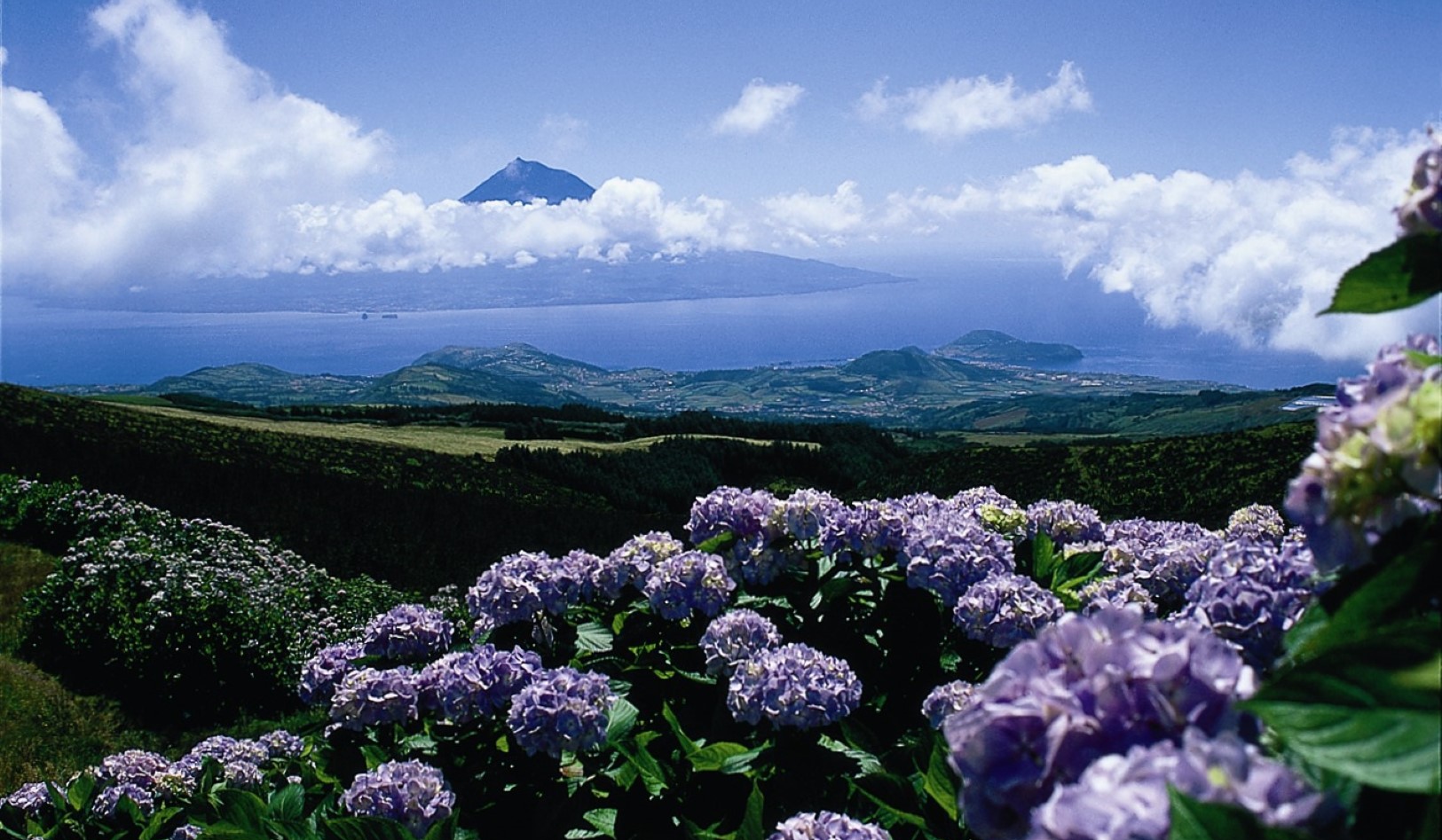 Azory - Faial - výhled na Pico