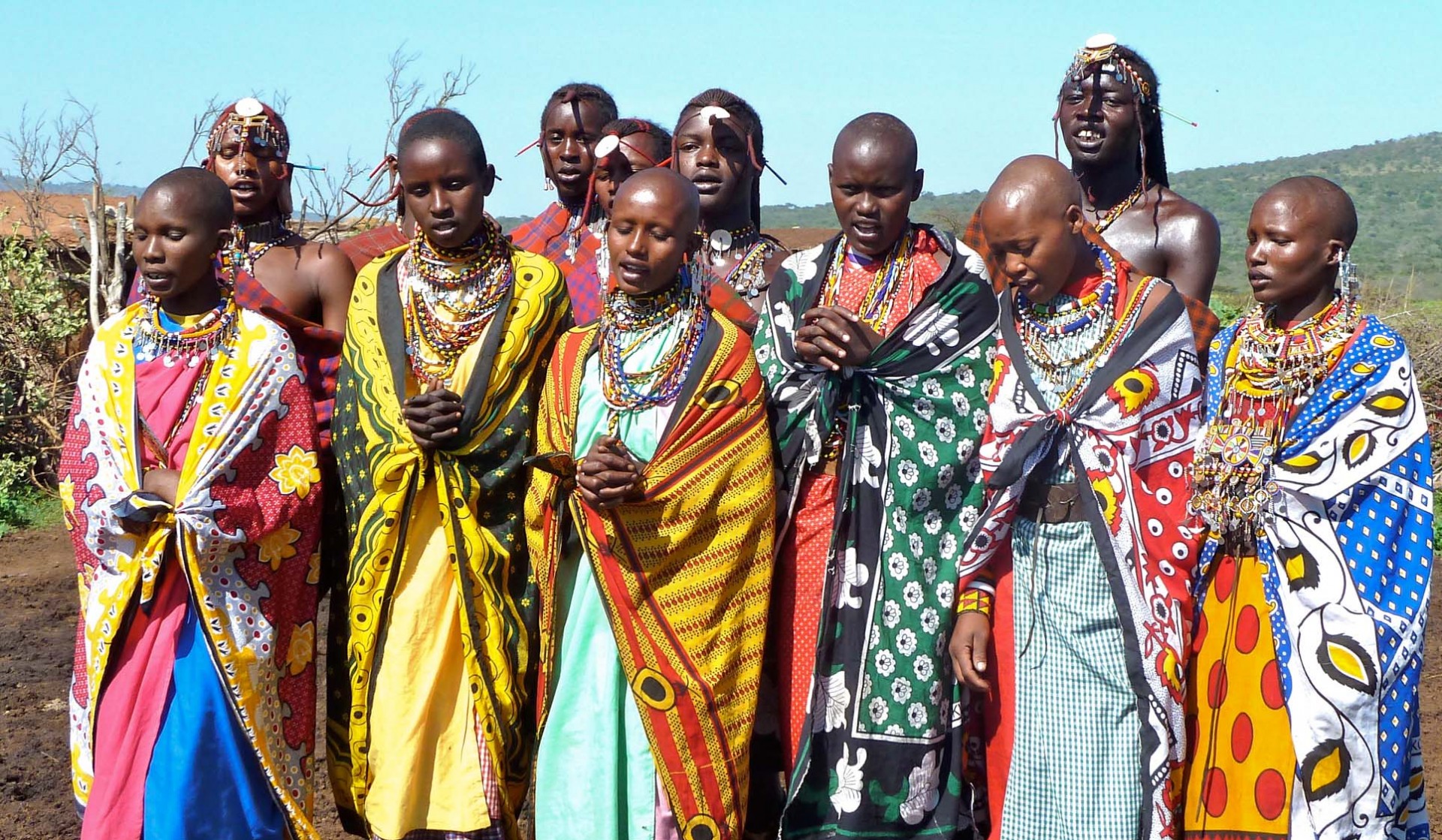 Tanzánie  - park Serengeti - Oldupai Gorge - masaiská vesnice