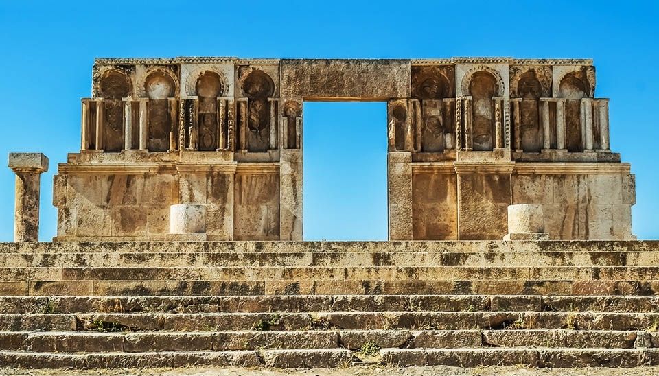 Jordansko - Amman - romanske ruiny Citadel